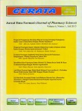 Cerata : Jurnal Ilmu Farmasi (Journal of Pharmacy Science) Volume 6 Nomor 1 Juli 2015