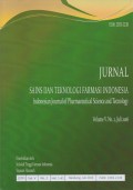 Jurnal Sains dan Teknologi Farmasi Indonesia= Indonesian Journal of Pharmaceutical Science and Technology Volume V No 2 Juli 2016