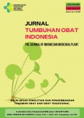 Jurnal Tumbuhan Obat Indonesia = The Journal of Indonesian Medicinal Plant Volume 15 No.1, Juli 2022